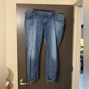 Ava & Viv Plus Size Women's Classic Blue Skinny Jeans